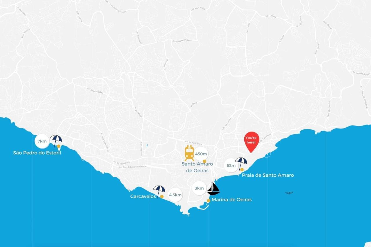 Santo Amaro Beach Family Stays Oeiras Extérieur photo